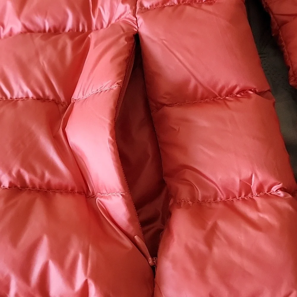 Kids Light Puffer Jacket in Bright Orange